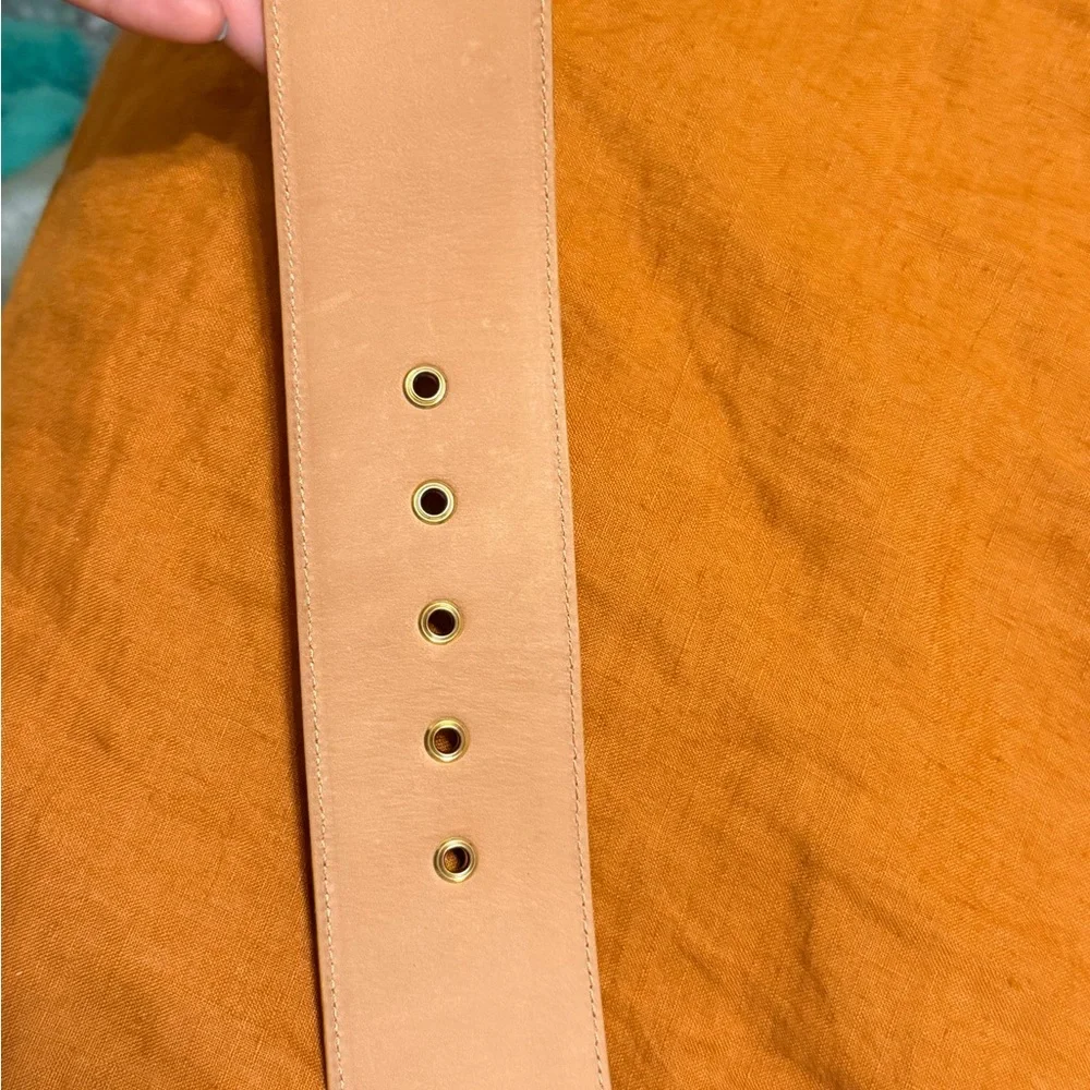 Carolina Herrera Blurry-Floral Square-Buckle Wide Belt